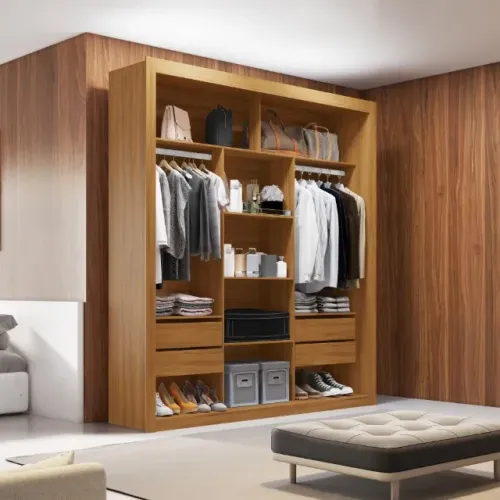 Closet Casal 4 Gavetas Freijó Amoudi Móveis - CAB SALVADOS