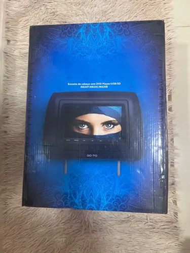 Encosto de Cabeça com DVD Player/USB/SD - M820P/M820C/M820B