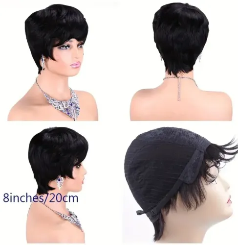 LACE WIG  - CABELO HUMANO pixie cut