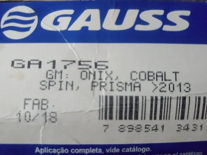 Retificador do Alternador Cobalt, Onix, Prisma e Spin.