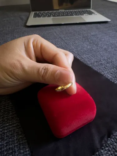 Aliança de Ouro 18K - 1g