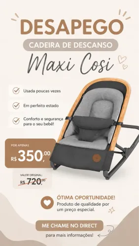 Cadeira de Balanço Maxi Cosi