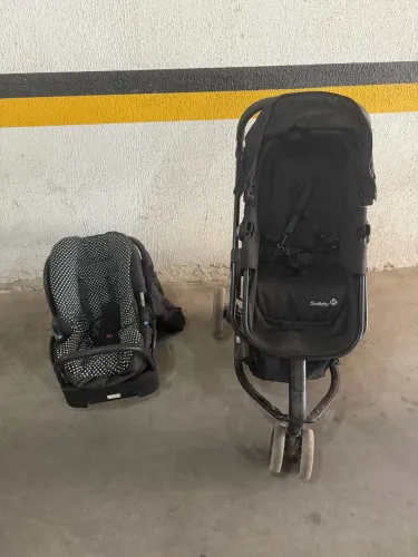 ? VENDO CARRINHO DE BEBÊ + BEBÊ-CONFORTO ? SAFETY 1ST