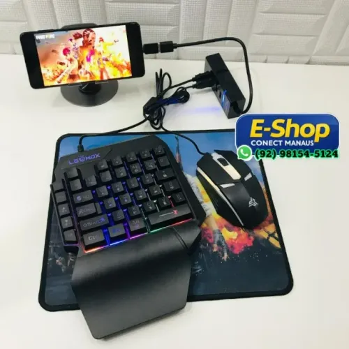 Kit Gamer mobilador com led para jogos no celular - Entrega das 9 até 22hrs