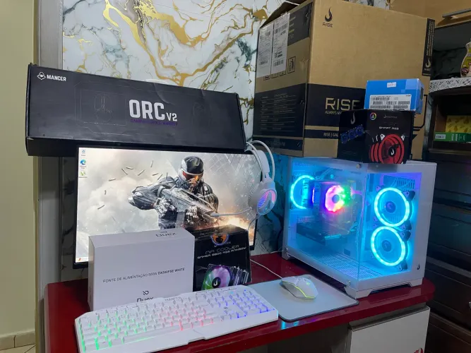 Pc Gamer COMPLETO i7 16gb + RX6400 + NVME + Monitor Gamer 24? 180hz