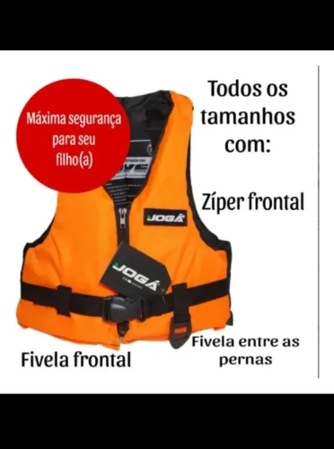 colete salva vida infantil criança até 40kg
