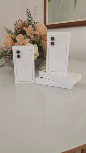 IPhone 16 Apple (128GB) Branco - Novo, Lacrado com Nota Fiscal