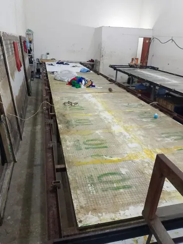 Mesas de serigrafia e estamparia 