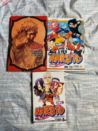 Lote Naruto - 3 Mangás | Naruto + História Secreta de Gaara