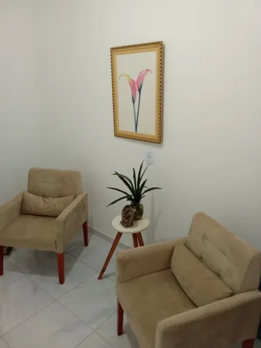 Cadeira de apoio luxo com centro e quadro