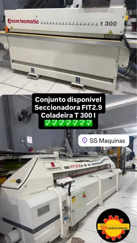 Seccionadora e coladeira de borda Tecmatic 