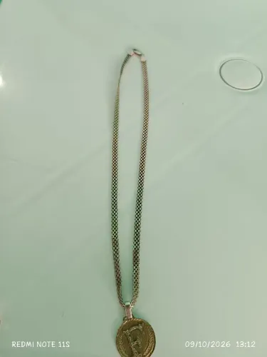 Vendo, cordão de prata banhado 60 centímetros centímetros