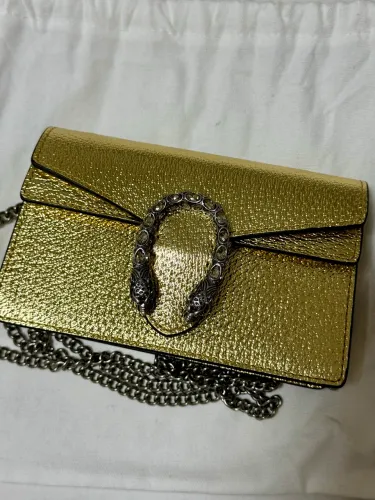 Bolsa Gucci Dionysus mini Dourada