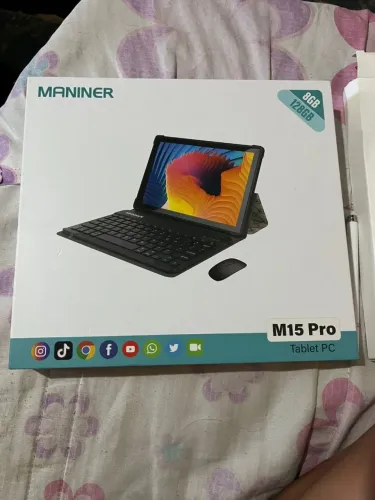 TABLET M15 PRO COM TECLADO ARTICULADO CANETA E MOUSE