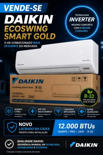 Ar condicionado Daikin Ecoswing Smart Gold 12mil btus
