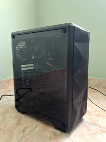 PC gamer Completo SSD 1TB (Computador + Monitor/TV Samsung + Teclado + Cabos)