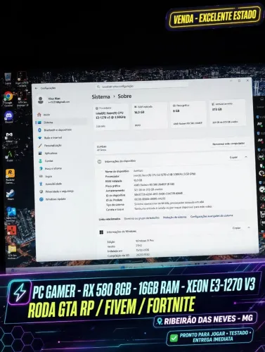 Pc gamer completo