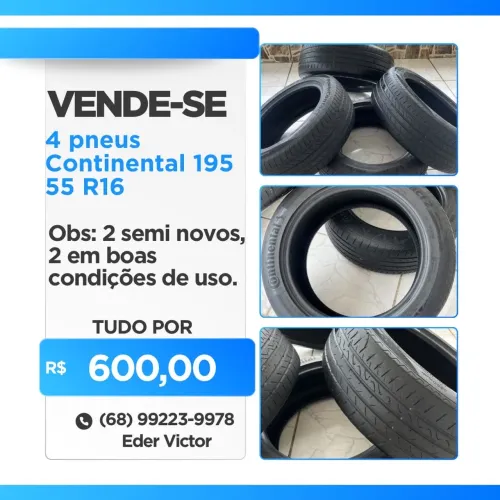 Vende se 4 pneus Continental 195 55R16