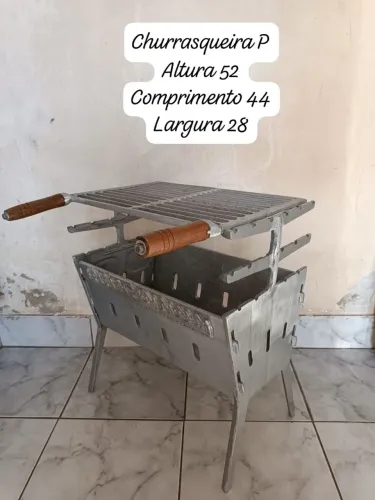 Churrasqueiras de alumínio fundido, Não fazemos entregas, aceitamos cartões de crédito e 