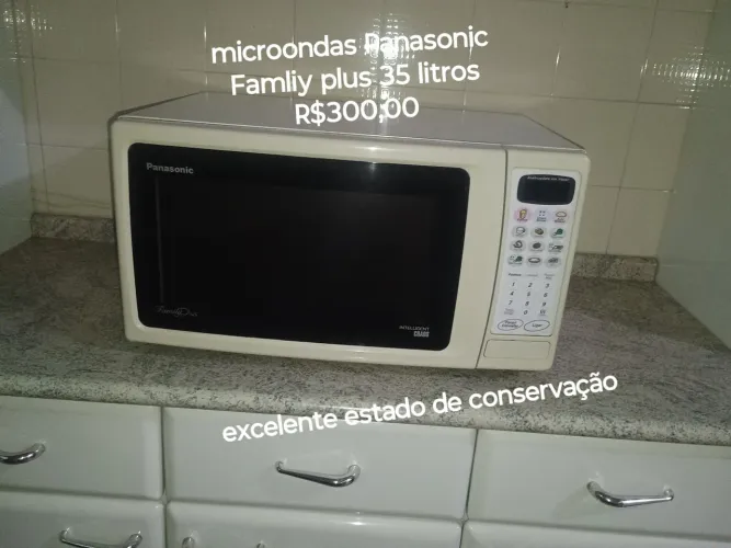 Microondas Panasonic Famliy plus 35 litros excelente estado de conservação em Marília sp 