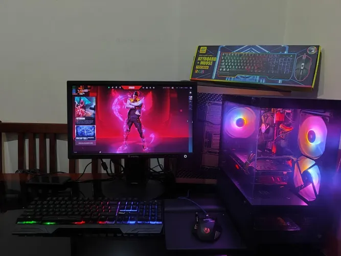 Pc Gamer Completo - Intel Core i5 Six Core, 8GB DDR4, Vga RX 580 8GB GDDR5, HD+ SSD