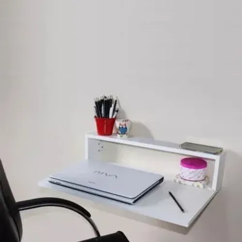 Mesa suspensa p/ notebook branca