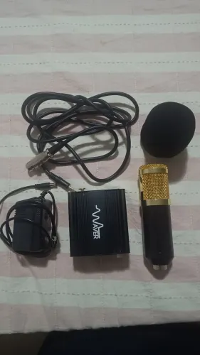 Microfone BM 800 + Phantom Power 