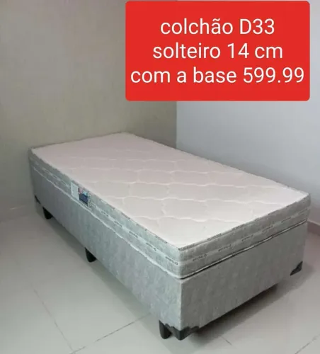 Colchão solteiro D33 com base