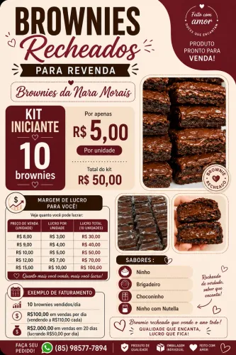 Brownies para revenda
