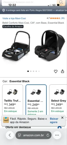 Bebê conforto Maxi-cosi perfeito estado sem detalhe