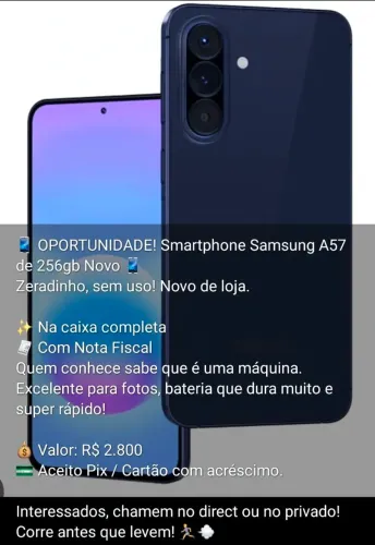 Samsung A57 de 256gb Lacrado
