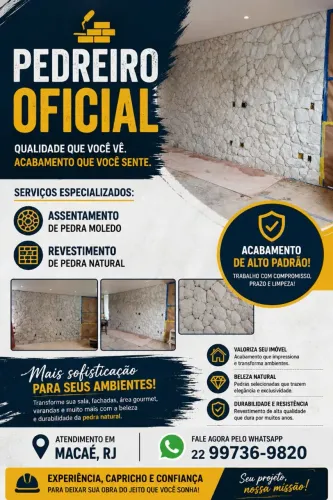 Pedreiro Assentamento De Pedras 