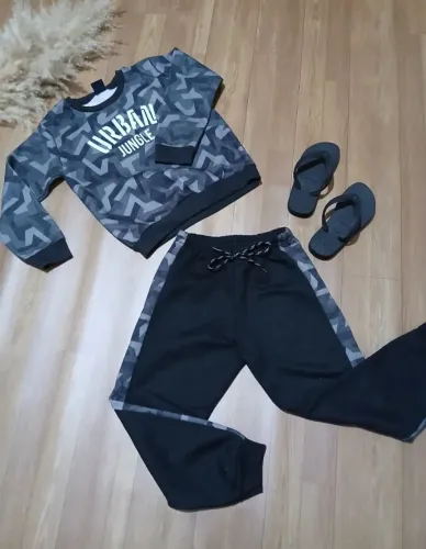 Conjunto Moletom Flanelado Infantil Masculino da BRAVA.<br>?Tam 4 anos<br>?50,00