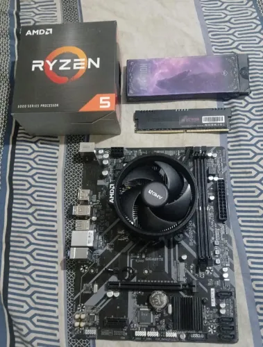 Kit ryzen 5 5500,b450m-k e 16gb 3200mhz