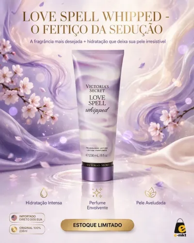 Creme hidratante Victoria's Secrete Love Spell Whipped