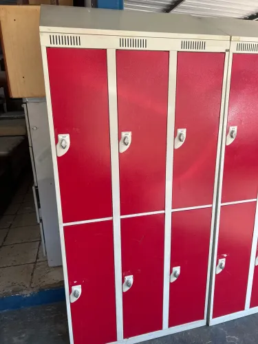 Armário de aço seis portas vestiário