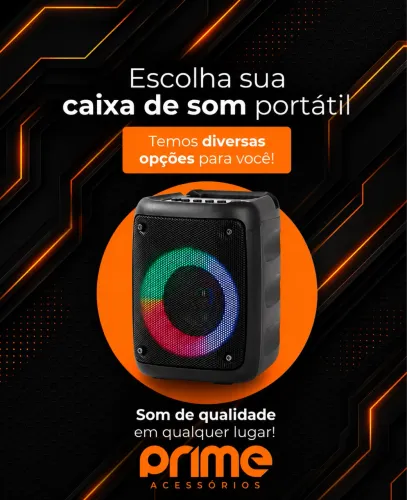 Caixa de Som Portátil - Qualidade de Áudio para Qualquer Momento