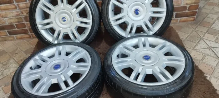 JOGO DE RODA ARO 16 ORIGINAL FIAT COM PNEUS PERFIL BAIXO