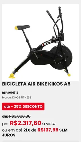 Air Bike Kikos A5 Nova na caixa - sem uso
