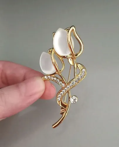 Broche de Flor Tulipas Delicada (novo)