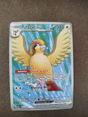 Card Pokémon TCG Pidgeot EX 217/197