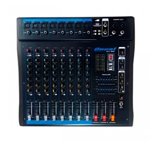 Mesa De Som Analógica Oneal Omx802 8 Canais