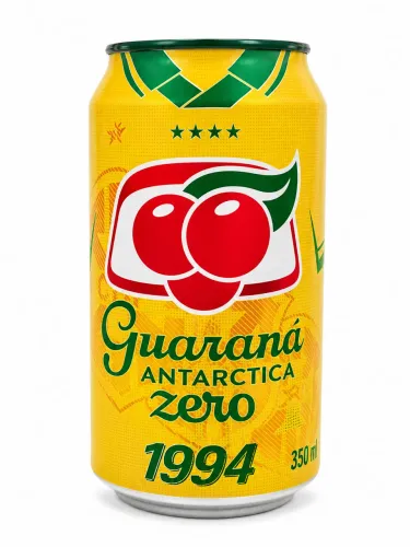 Guaraná Antarctica Zero 1994 Lata Colecionável Cheia 350ml Copa