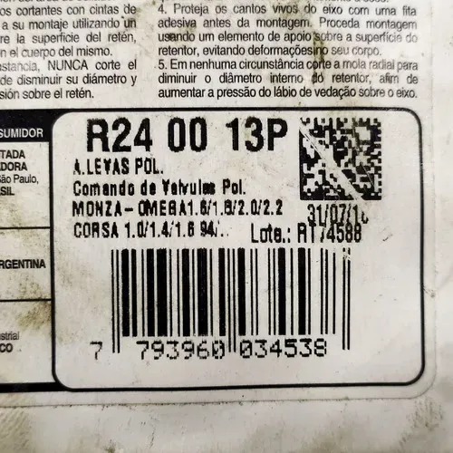 Retentor Comando Gm Corsa 1.0 1.4 1.6    32237