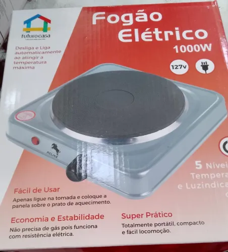 Fogareiro elétrico de 1 boca