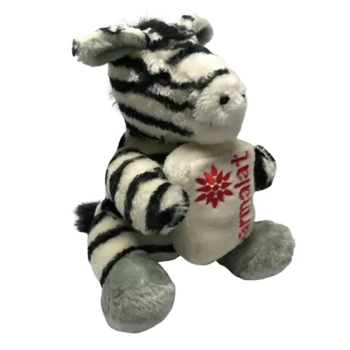 Zebra Pelúcia Colecionável - Coleção Mamíferos Parmalat
