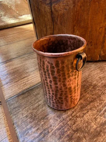 Copo de cobre antigo 