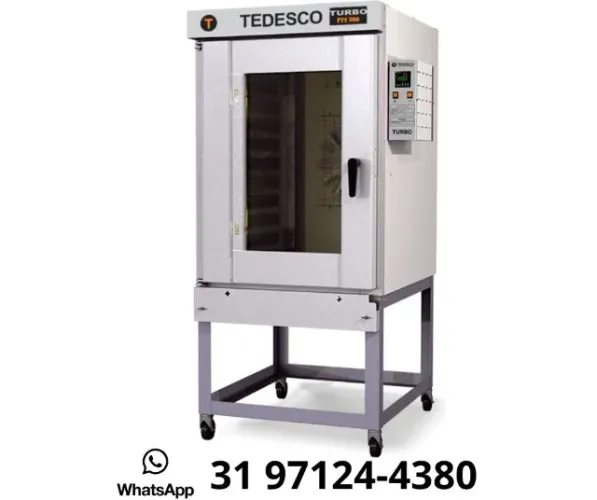 Forno Turbo 10 Esteiras Elétrico Trifásico Tedesco