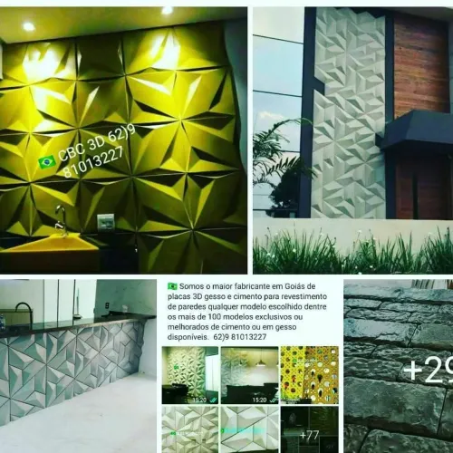 Revestimentos 3D placas e cobogos *