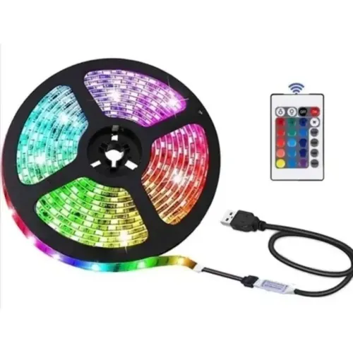Fita LED RGB 5050 Wifi USB Completa 5 Metros Rixme